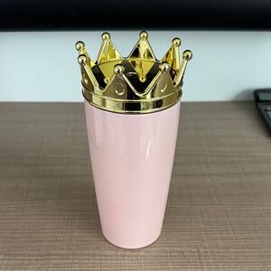 Crown-Top Pink Tumbler